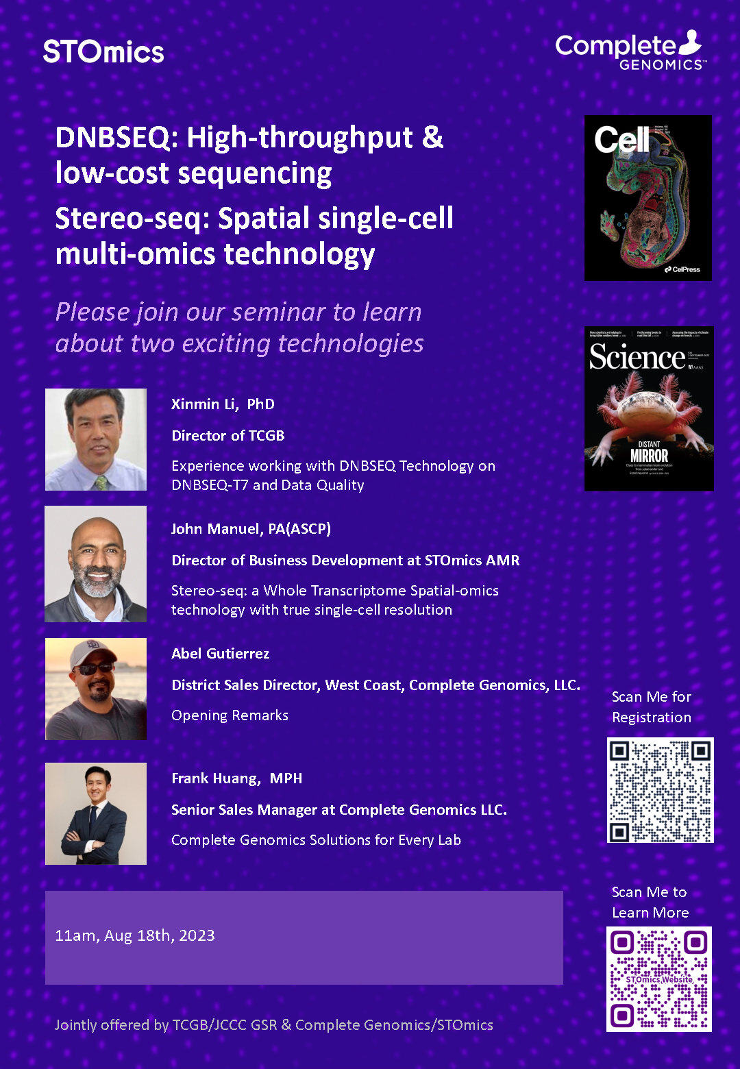 Stereo-seq: Spatial single-cell multi-omics technology - STOmics
